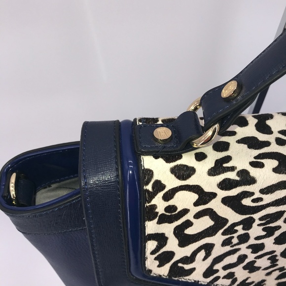 Antonio Melani Top Handle Satchel  Cobalt Blue - Picture 3 of 8